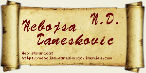Nebojša Danesković vizit kartica
